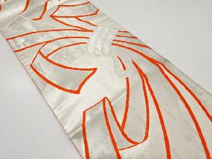 アンティーク　束ね熨斗模様織り出し袋帯(材料)